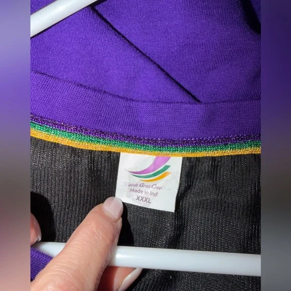 Women’s Mardi Gras sweatshirt size XXXL - Picture 3 of 3